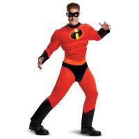 Mens Disney Incredibles Mr Incredible Muscle Costume Official