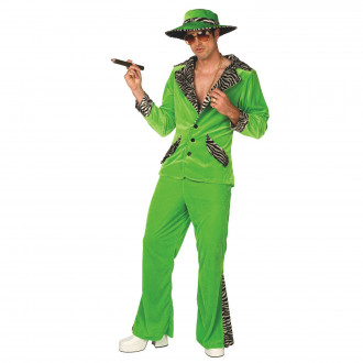 Pimp Daddy Costume For Men Green