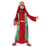 Kids Red Nativity King Costume
