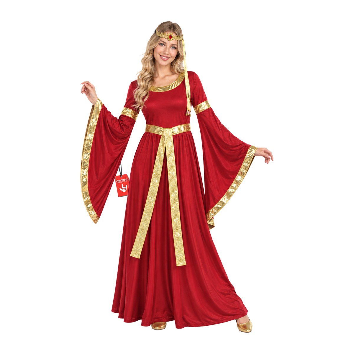 cheap ladies fancy dress outfits Red Medieval Queen Costume party fancy dress ideas