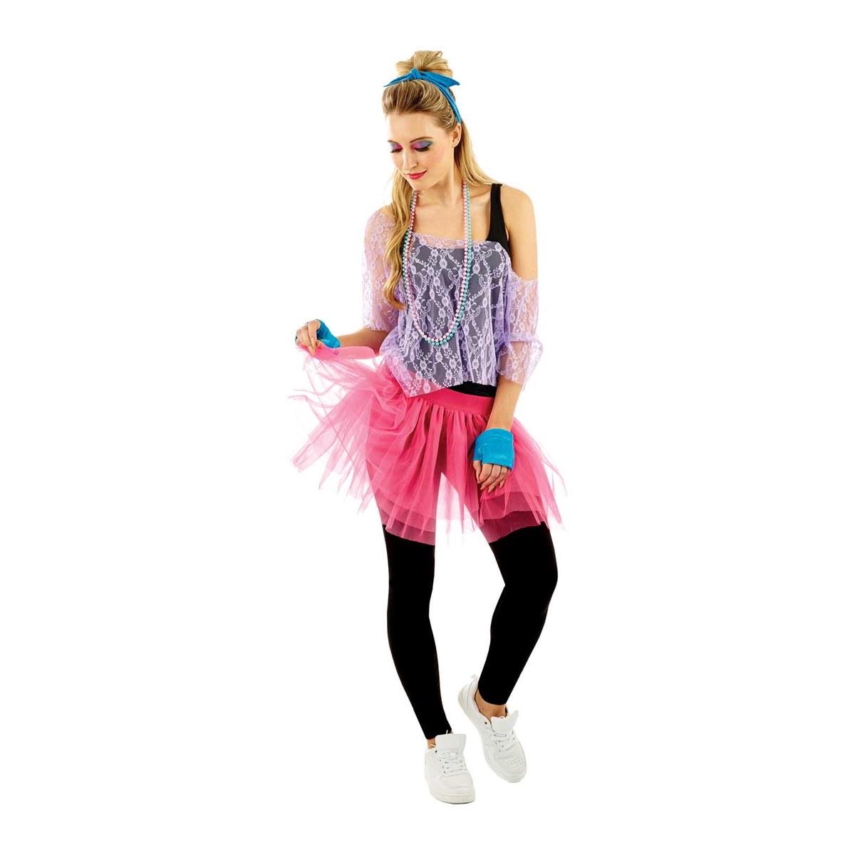 Womens 80s Lace Tutu Costume
