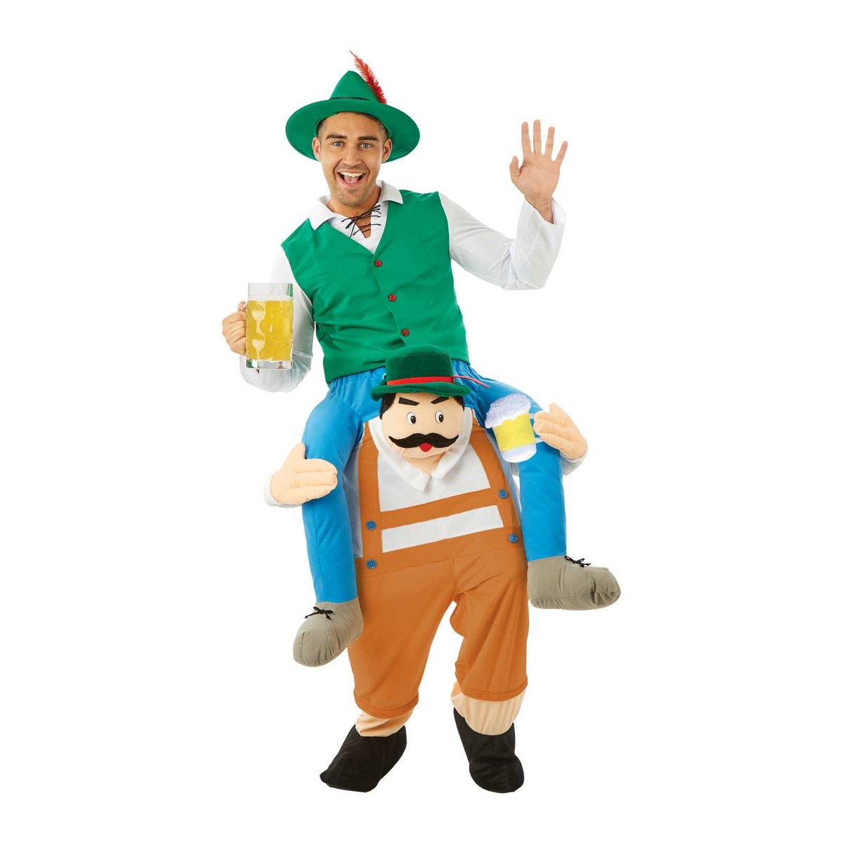 Oktoberfest Lederhosen Piggyback Costume