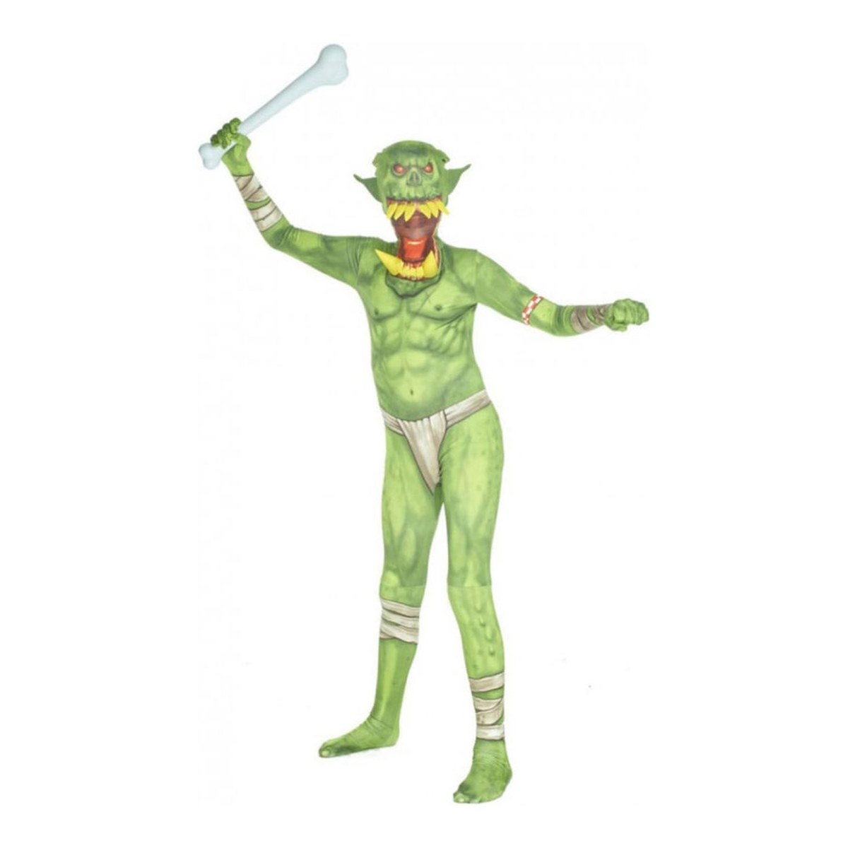 Kids Green Orc Jaw Dropper Morphsuit