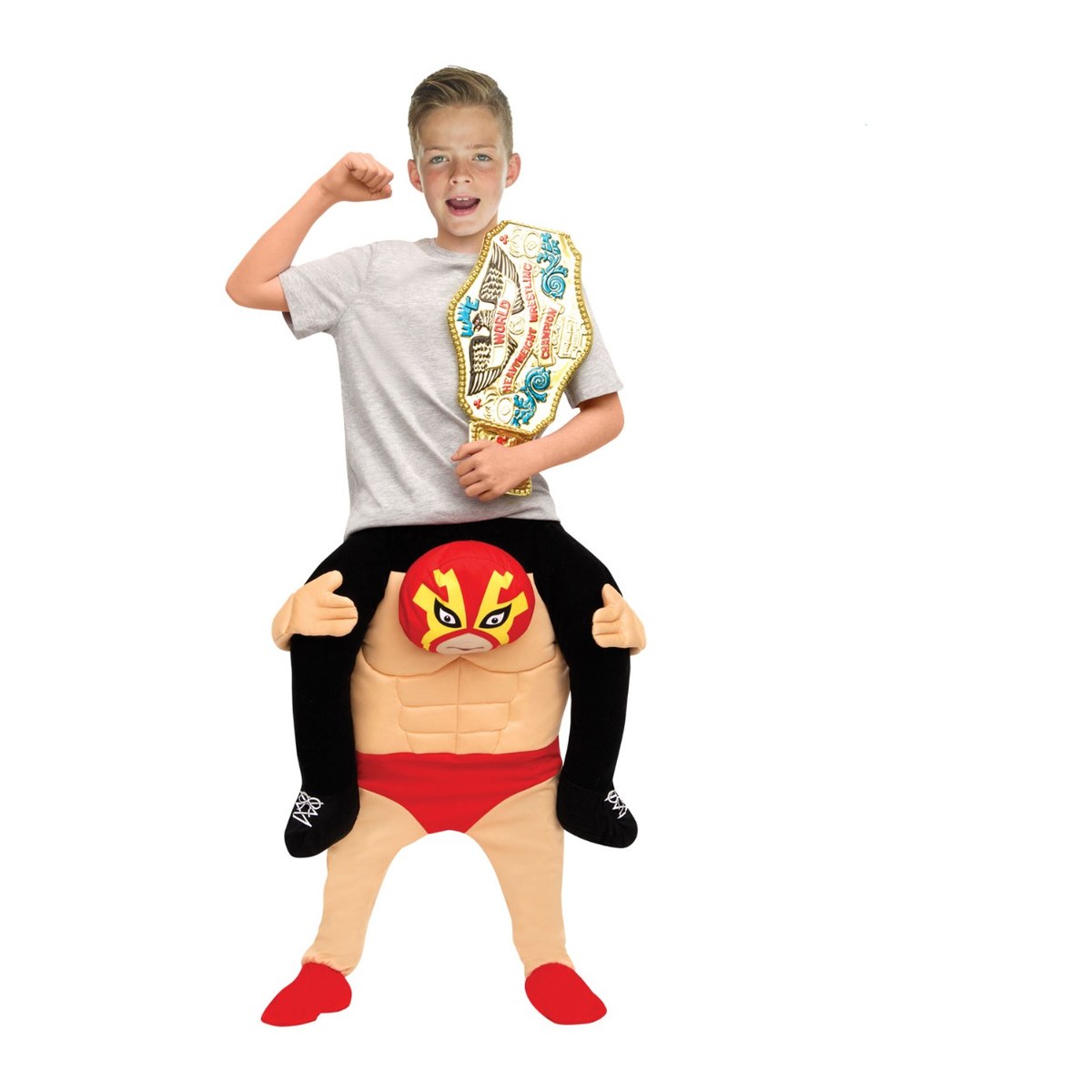 Kids Wrestler Piggyback Costume