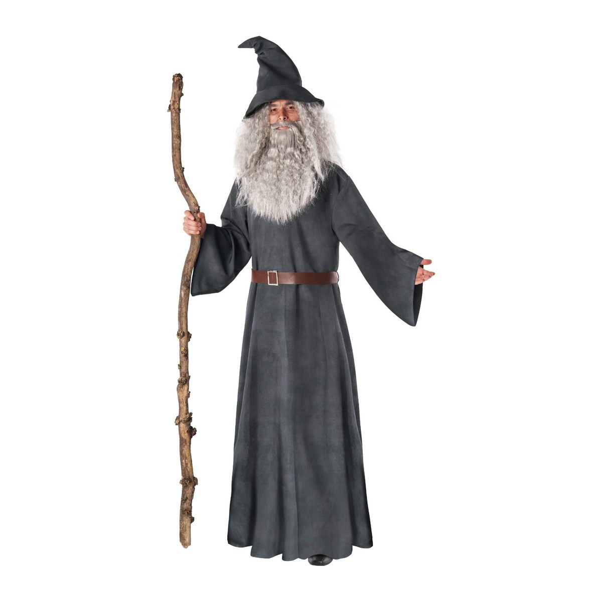 Mens Grey Wizard Costume-MCPALS