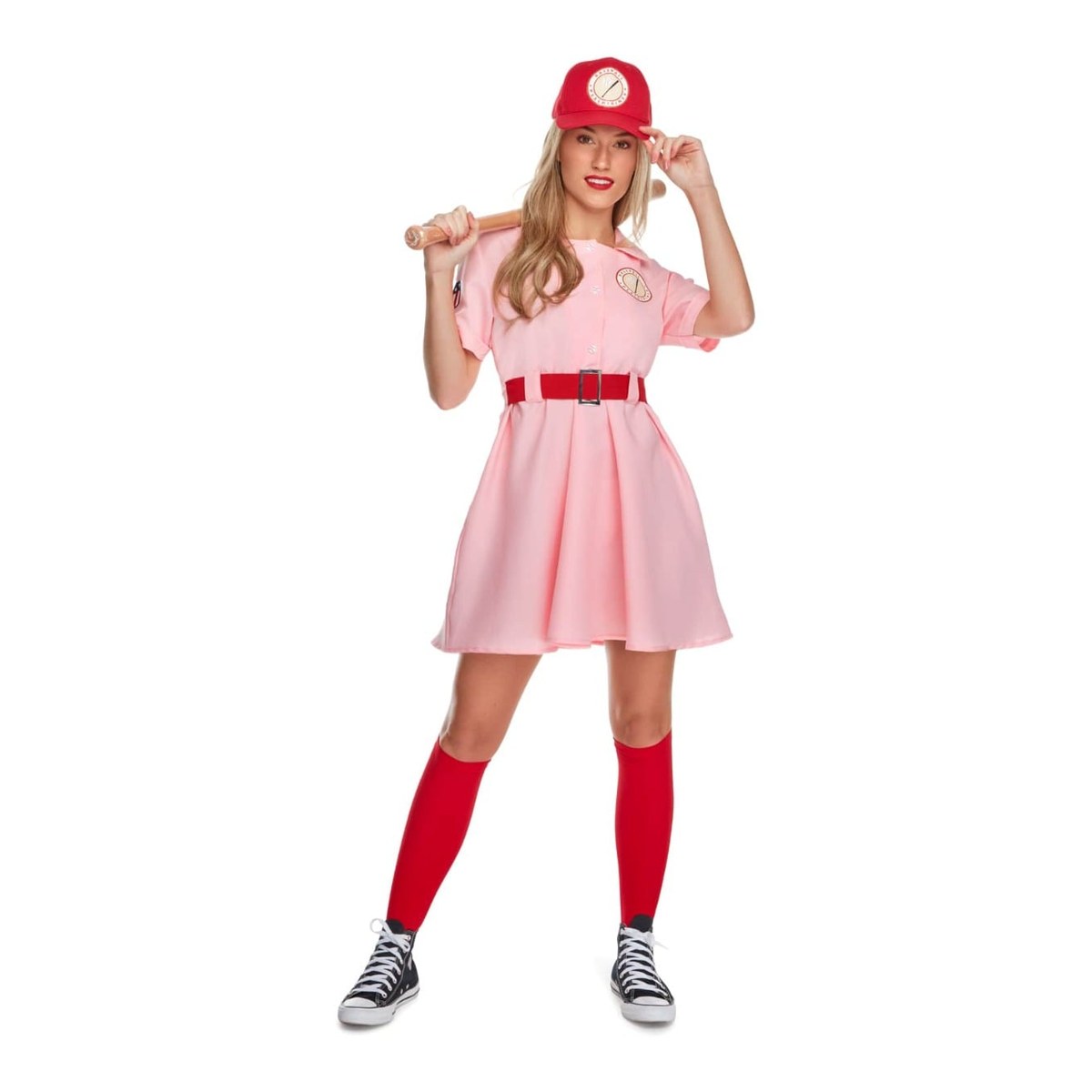 Women's Pink Baseball Player Costume