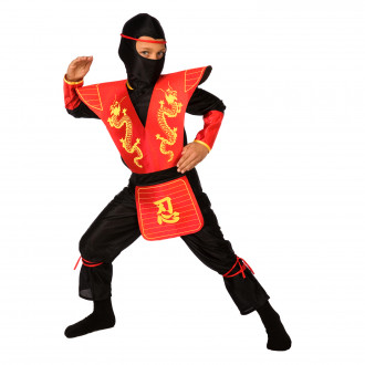Kids Red Ninja Dragon Costume