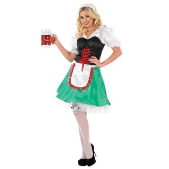 Womens Green Oktoberfest Dirndl Costume