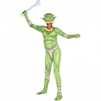 Kids Green Orc Jaw Dropper Morphsuit