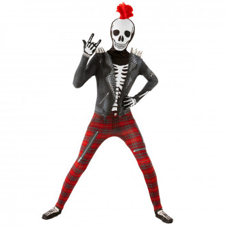 Kids Punk Rock Skeleton Morphsuit