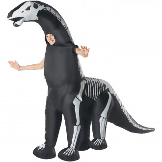 Kids Giant Skeleton Diplodocus Inflatable Costume