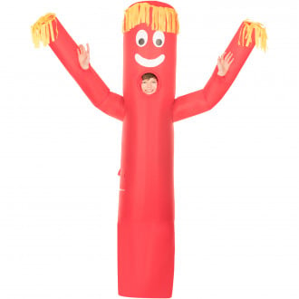 Kids Red Wavy Arm Guy Inflatable Costume