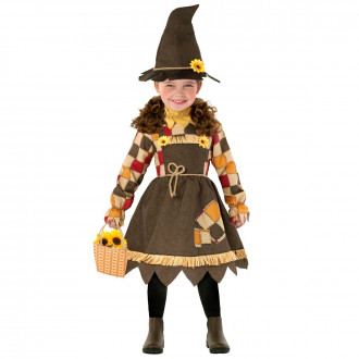 Kids Sunflower Scarecrow Toddler Costume