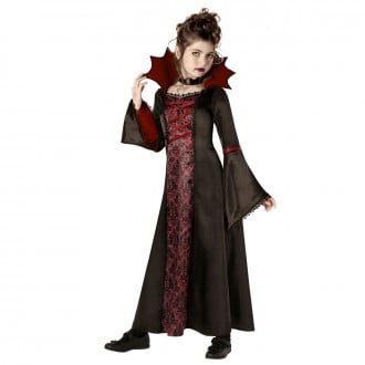 Kids Dark Vampiress Costume Red