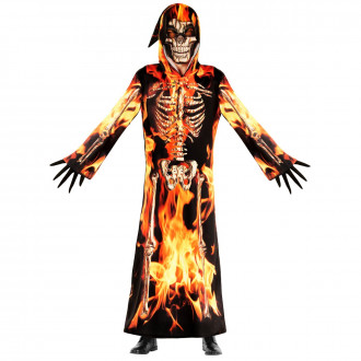 Kids Fire Grim Reaper Costume