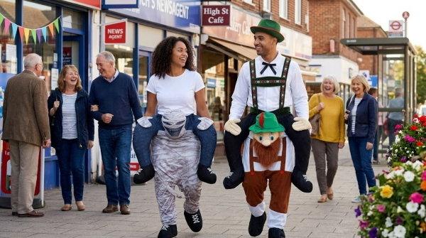 How to Stuff a Piggyback Costume (Five Minutes to the Full Carry-Me Illusion)
