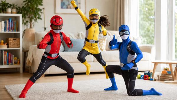 Best Power Rangers Costumes for Kids: Red, Blue and Yellow Rangers