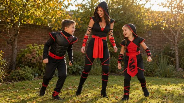 Black and Red Ninja Costume: What Is in the Pack and How to Keep It On