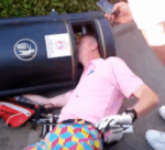 Drunk Golfer Gets His Head Stuck in a Bin Wearing Royal & Awesome