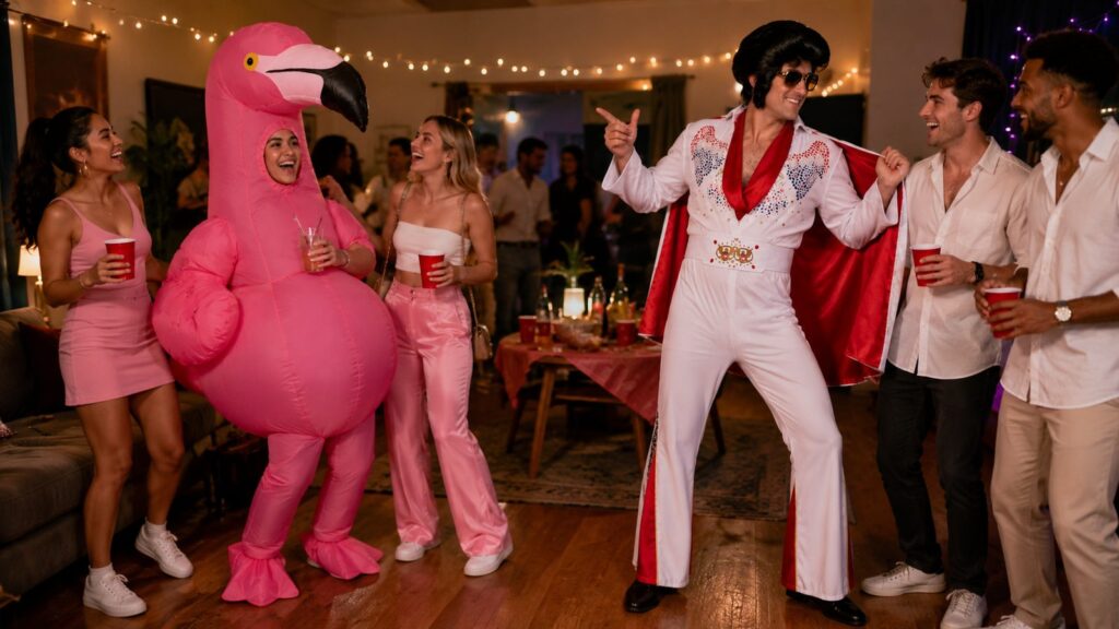 Bachelorette Party Costumes: One Hero Look, a Matching Crew
