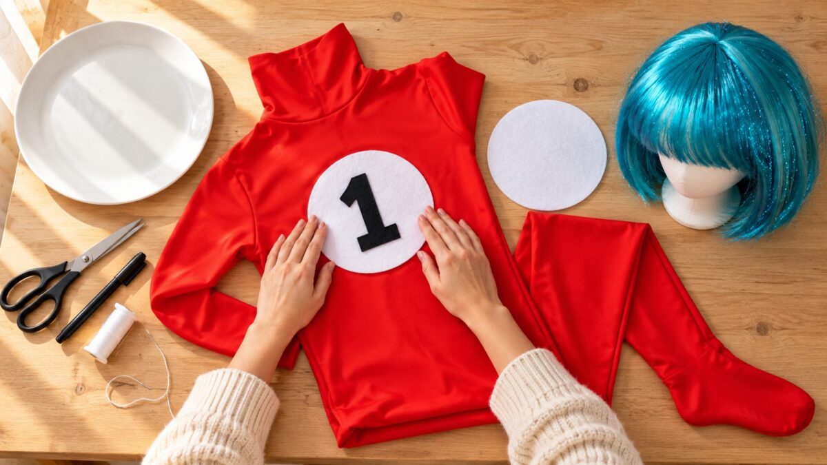 Red Suit, Blue Wig Twin Costumes: How to Build the Matching Pair in 4 Steps