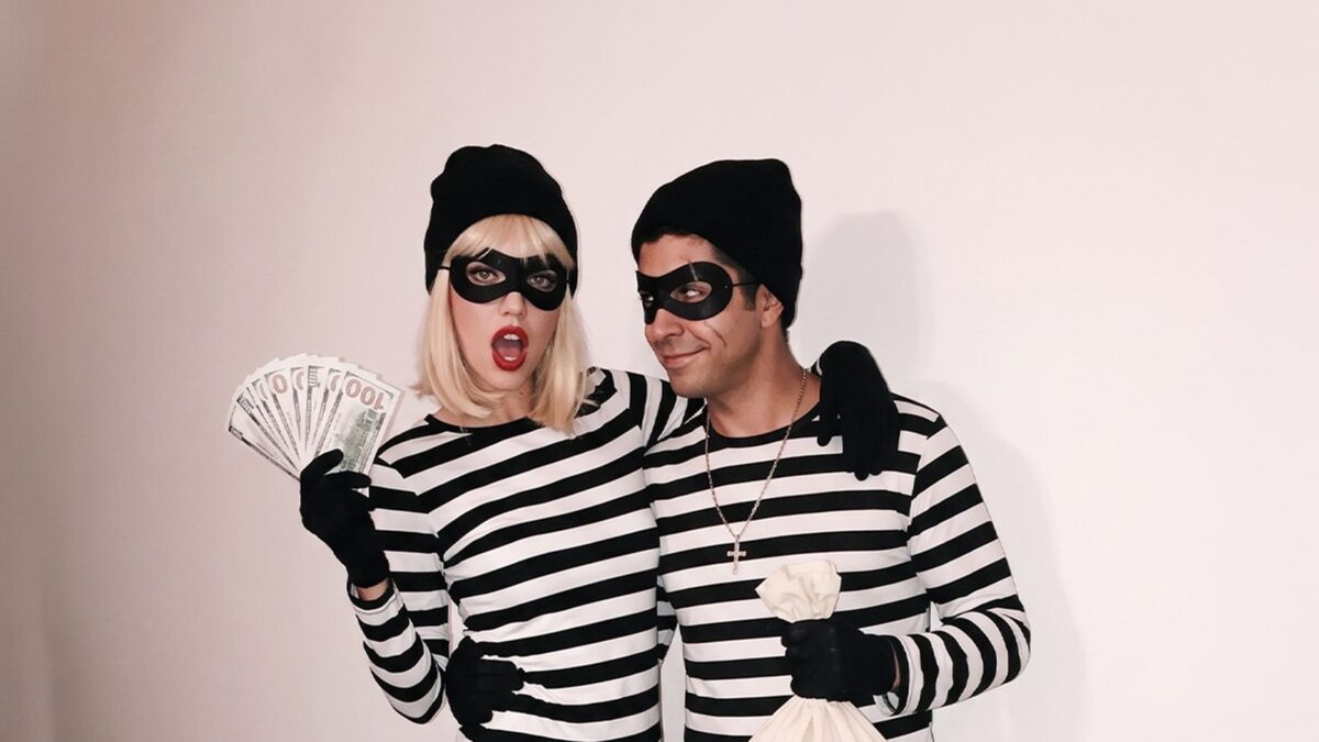 Robber Costumes for Women, Men, and Kids: The Stripes, the Mask, and the Swag Bag